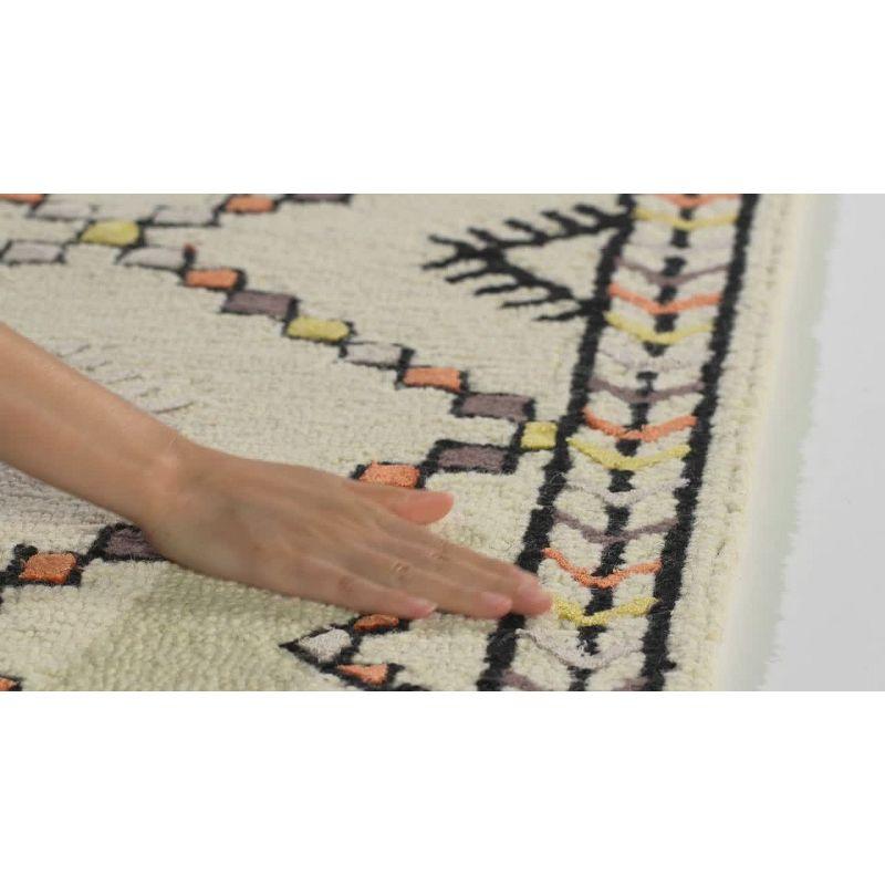 Bellagio BLG548 Hand Tufted Area Rug - Ivory/Multi - 4'x6' - Safavieh.