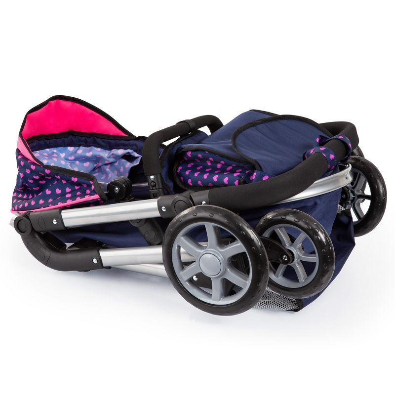 Bayer Design Dolls: Pram Neo City W/ Shoulder Bag, Blue, Pink