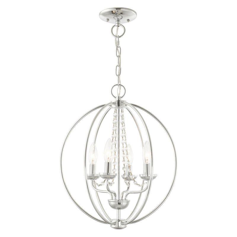 Livex Lighting Arabella 4 - Light Chandelier in  Polished Chrome