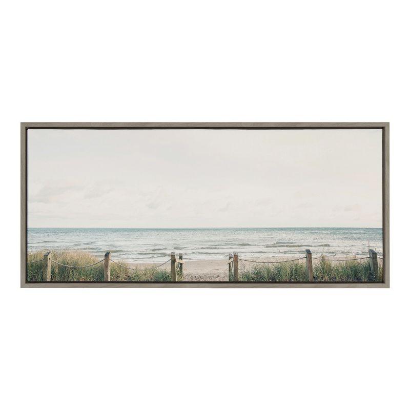 Sylvie Pale Sky Framed Canvas by F2 Images - Kate & Laurel All Things Decor