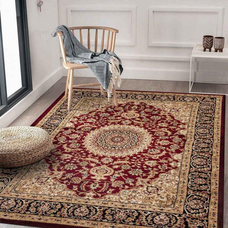 World Rug Gallery Traditional Oriental Medallion Area Rug