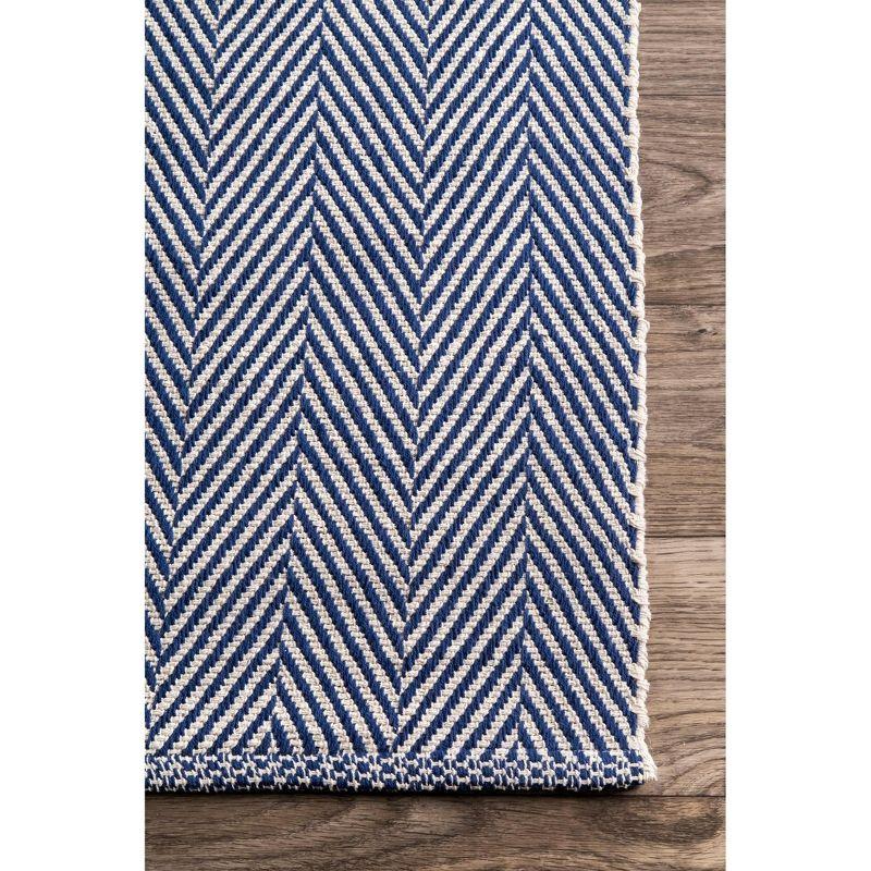 Nuloom Hand Loomed Kimberley Area Rug Navy 6' x 9'