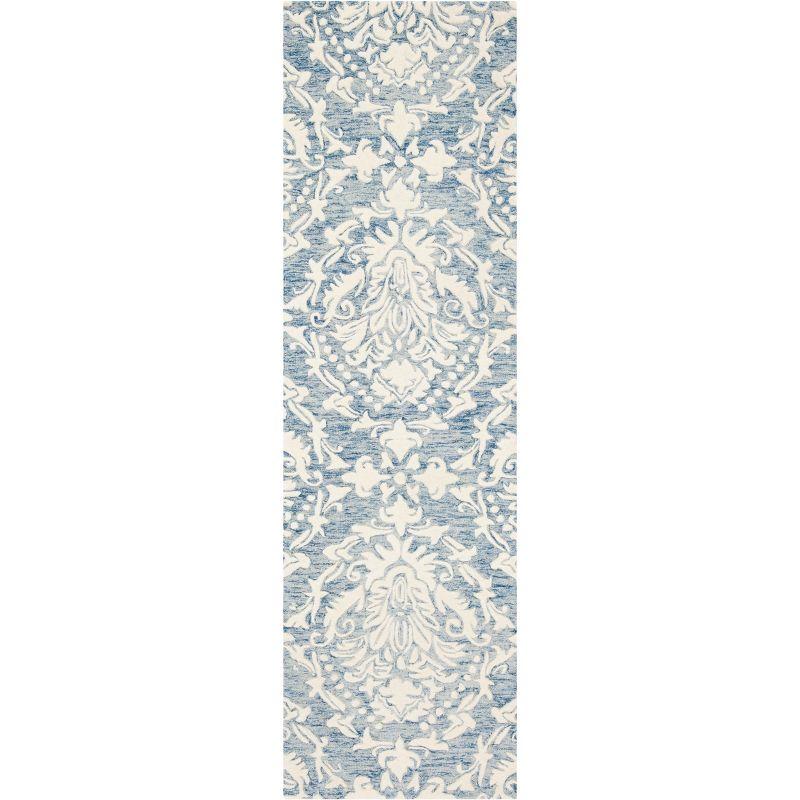 Tansy Handmade Wool Blue/Ivory Rug