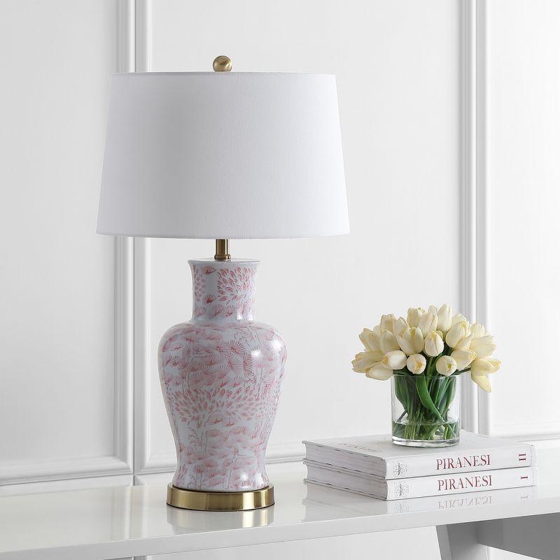 Calli Table Lamp (Set of 2) - 28 Inch Height - TBL4161 - Pink/White - Safavieh