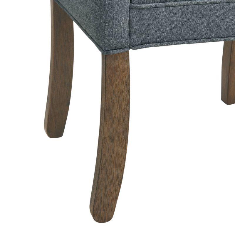 Set of 2 Gwyn Parsons Upholstered Armless Chairs Gray - Alaterre Furniture