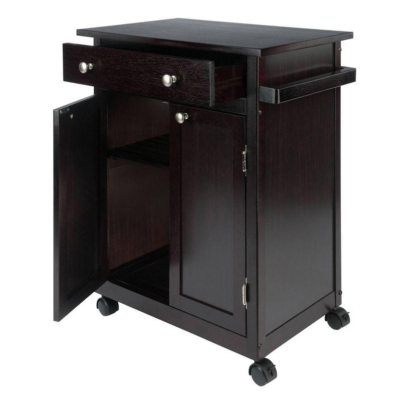 Savannah Kitchen Cart Wood/Coffee - Winsome