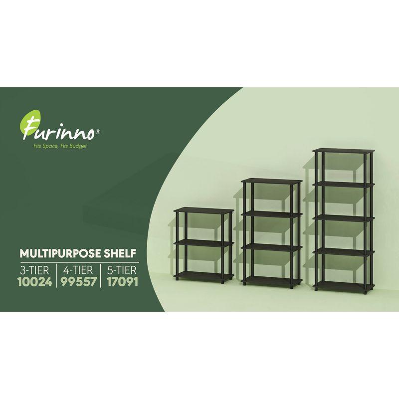 Espresso Black 3-Tier Compact Multipurpose Display Shelf