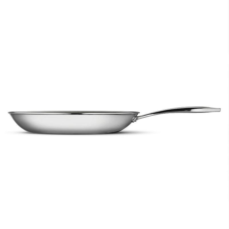 12" Stainless Steel and Aluminum Tri-Ply Clad Fry Pan