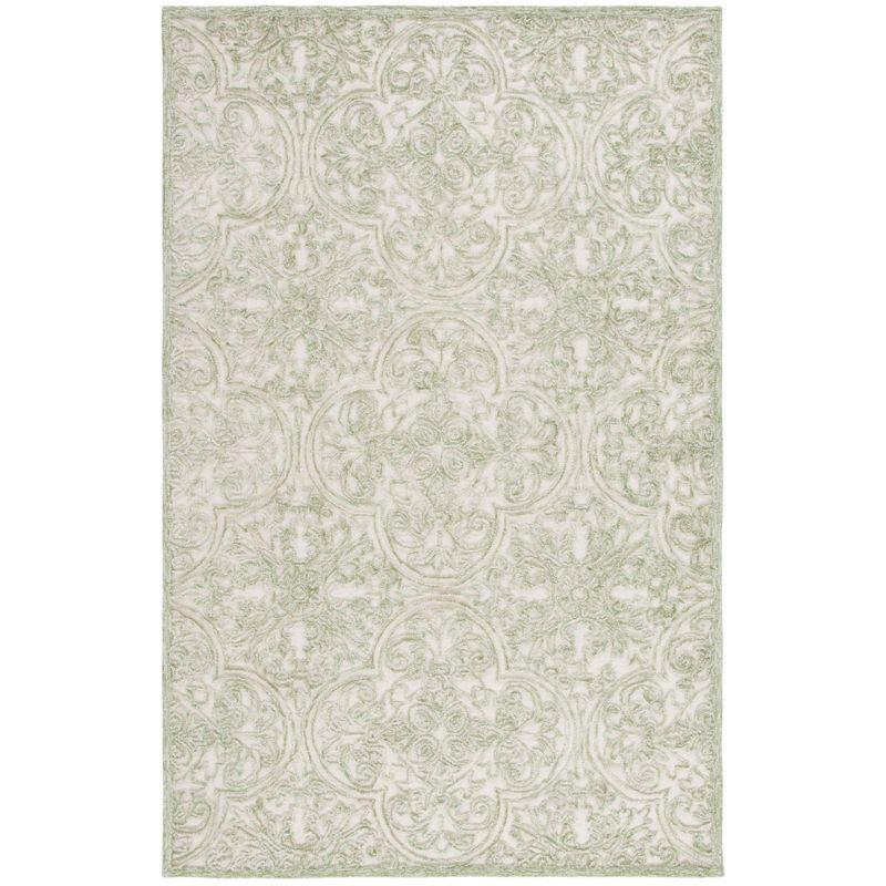 Martha Stewart Rugs Msr Trace Martha Stewart Hand Tufted Wool And Cotton With Latex Damask Rug