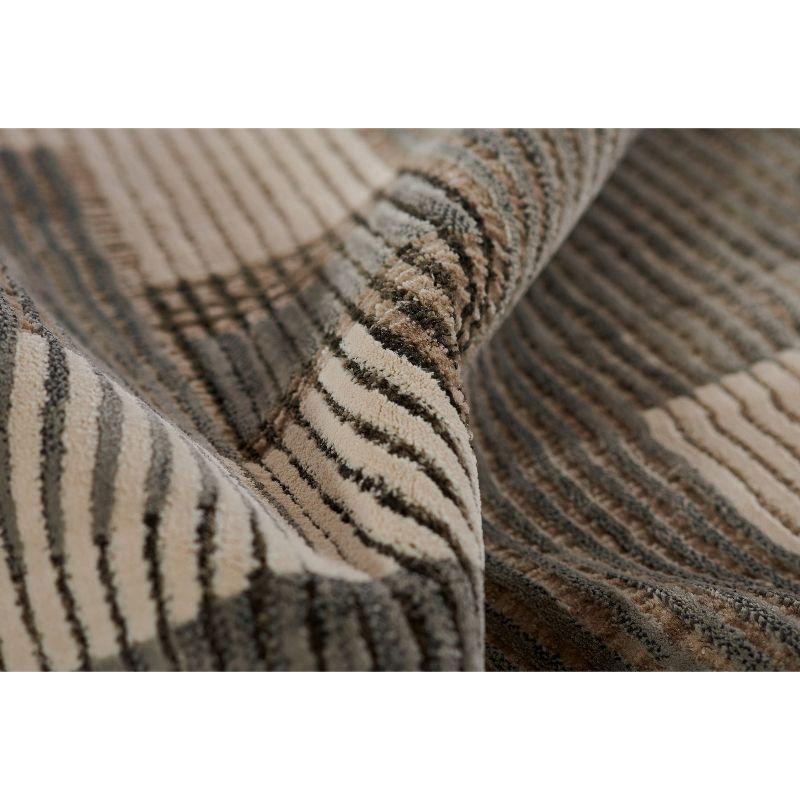 Momeni 7'10"x9'10" Noho Geometric Machine Loomed Area Rug Gray: Indoor Rectangle, Low Pile, Polyester, Classic Pattern