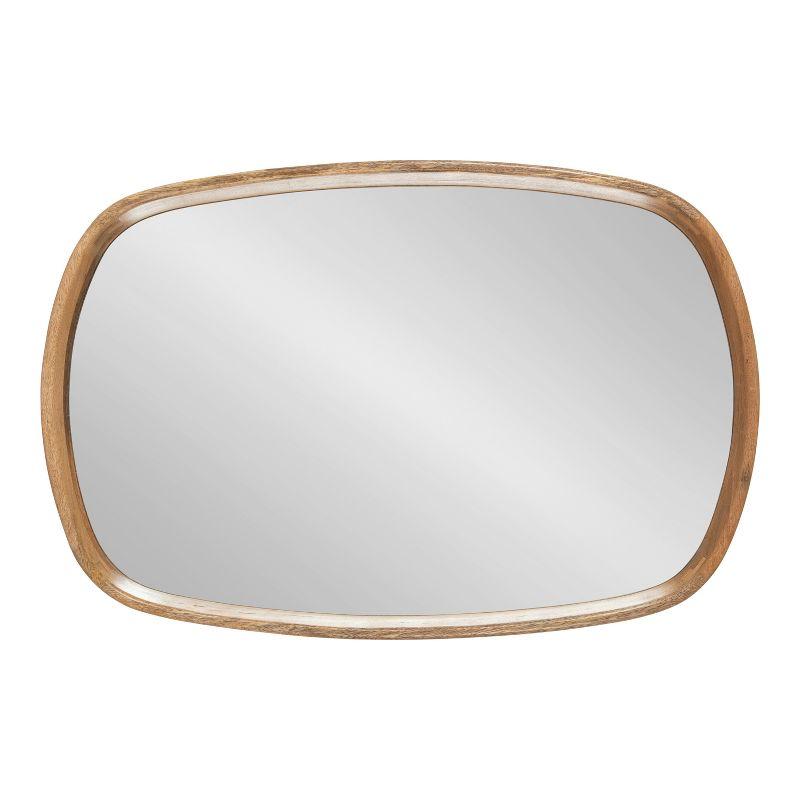 Kate and Laurel Prema Framed Wall Mirror, 20x30, Natural