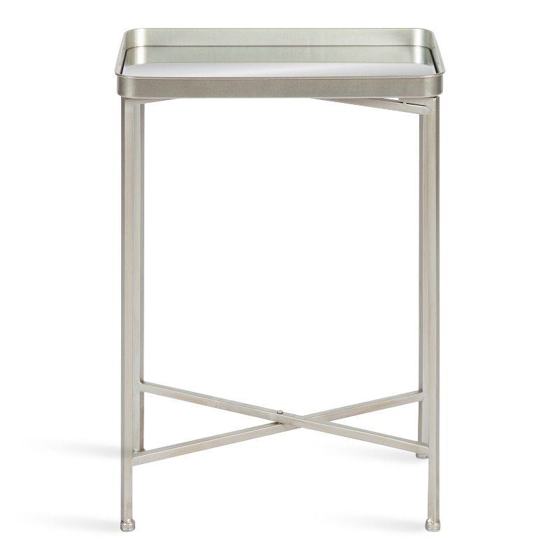 Kate and Laurel Celia Metal Tray Accent Table