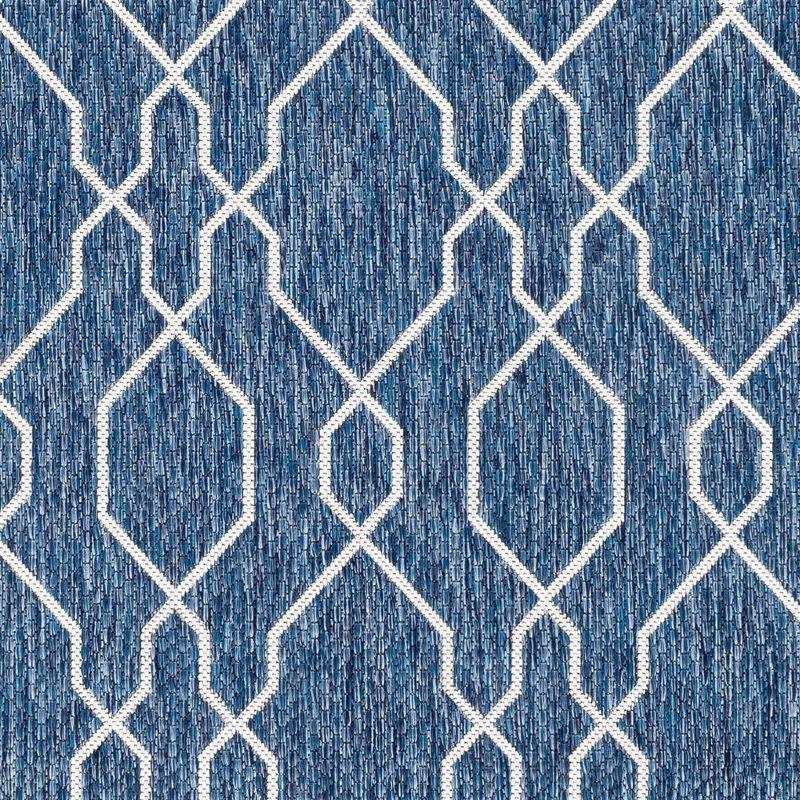 Mark & Day Valentijn 5'3"x7'7" Rectangle Woven Indoor and Outdoor Area Rugs Denim