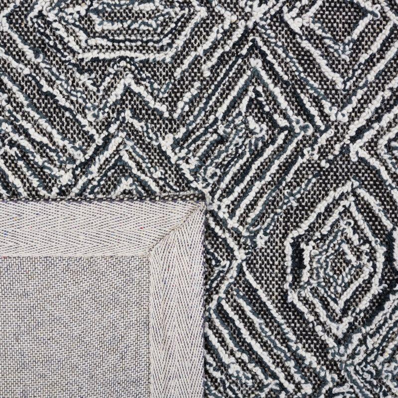 Textural TXT201 Hand Tufted Indoor Area Rug - Black/Ivory - 8'x10' - Safavieh