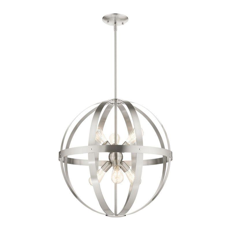 Livex Lighting Stoneridge 6 - Light Pendant in  Brushed Nickel
