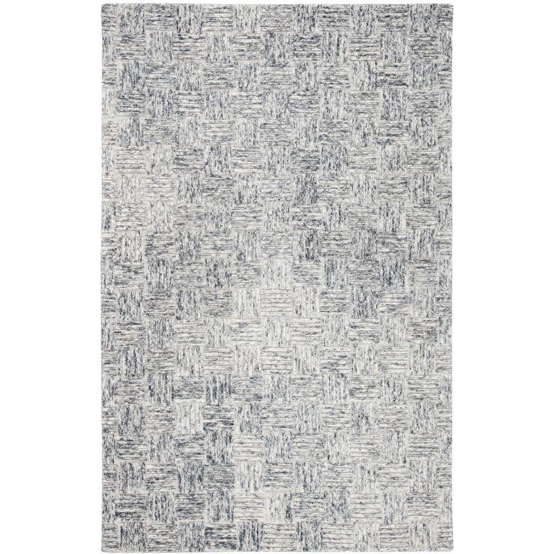 Micro-Loop MLP976 Hand Tufted Indoor Area Rug - Grey - 5'x8'- Safavieh