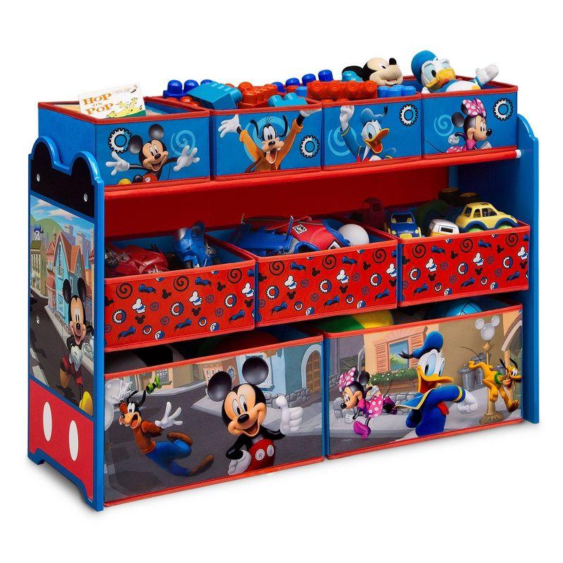 Delta Children Deluxe 9 Bin Design and Store Toy Organizer - Mickey Mouse