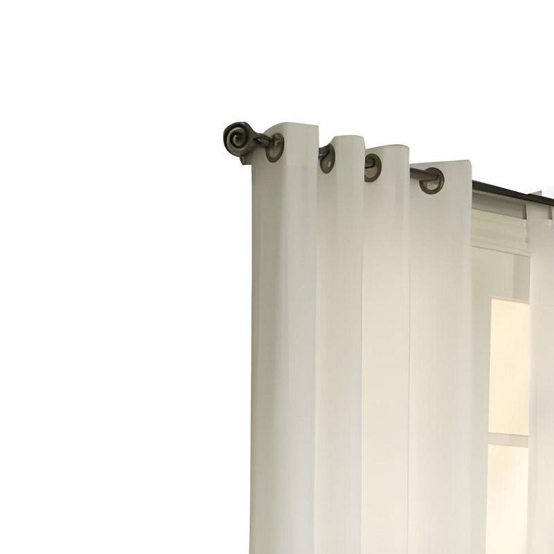 Thermalogic Galion Solid Color Semi-Sheer Thermal Grommet Single Curtain Panel
