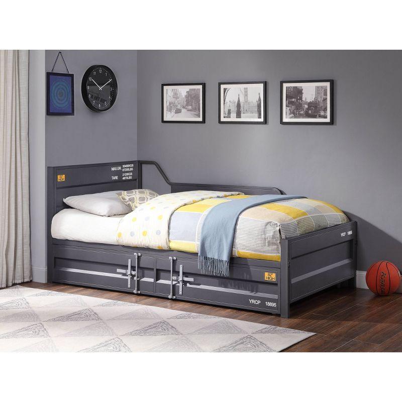 Acme Furniture Twin/Full Cargo Bed Gunmetal Finish