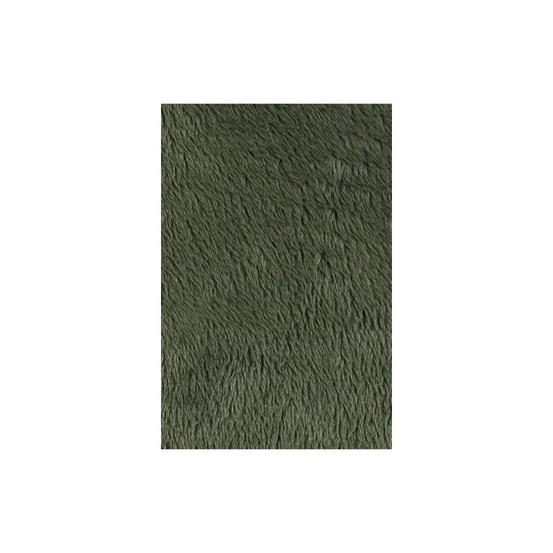 Lands' End High Pile Fleece Throw Blanket - 50x70 inches - Estate Green