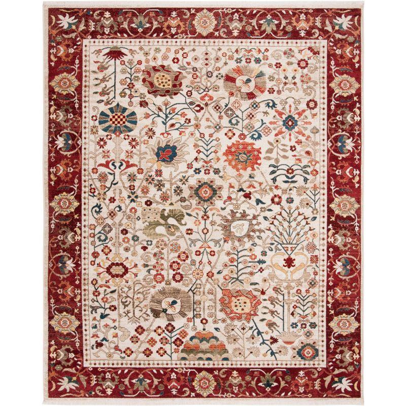 Kashan KSN303 Power Loomed Area Rug - Ivory/Red - 8'x10' - Safavieh.