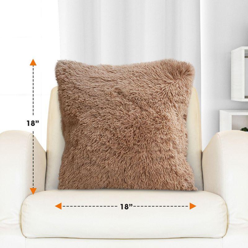 Faux Fur Throw Pillow