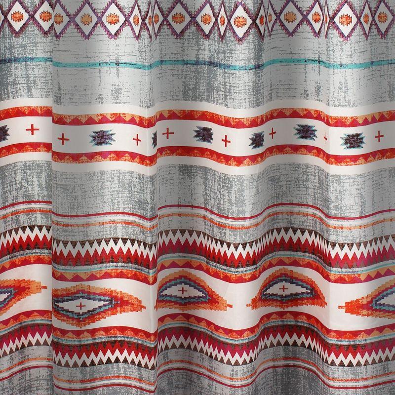 Kiva Western Boho Shower Curtain 72" x 72" Multicolor by Greenland Home Fashion