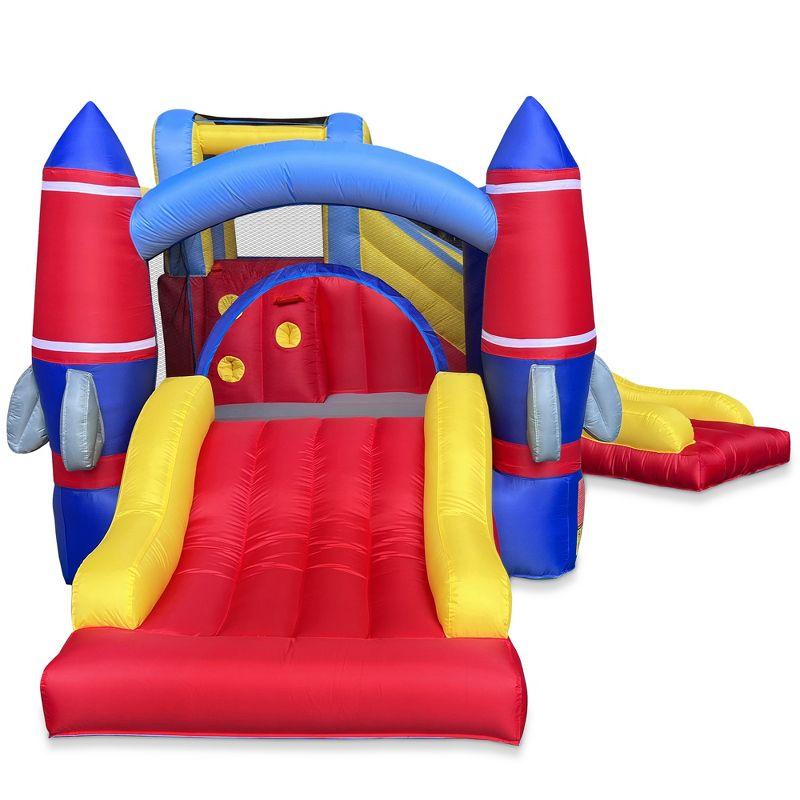 12' x 13' Rocket Bounce House with Slides and Air Blower