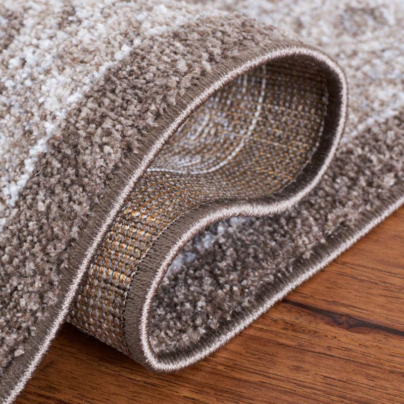 Toscana TOS658 Power Loomed Area Rug - Ivory/Brown - 5'3"x7'6" - Safavieh.