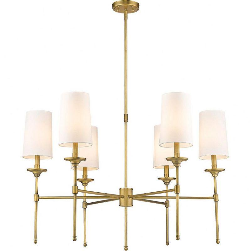 Z-Lite Emily 6 - Light Chandelier in  Rubbed Brass