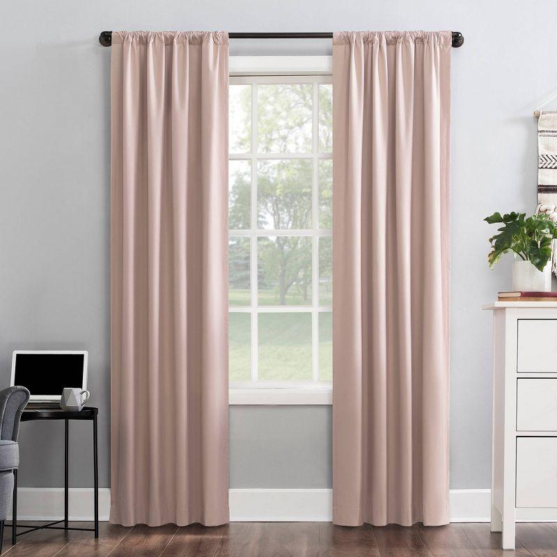 Sun Zero Blackout Cyrus Thermal Back Tab Curtain Panel