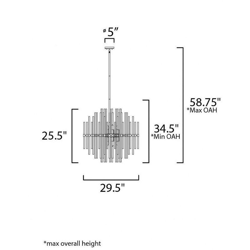 Maxim Lighting Divine 8 - Light Pendant in  Heritage