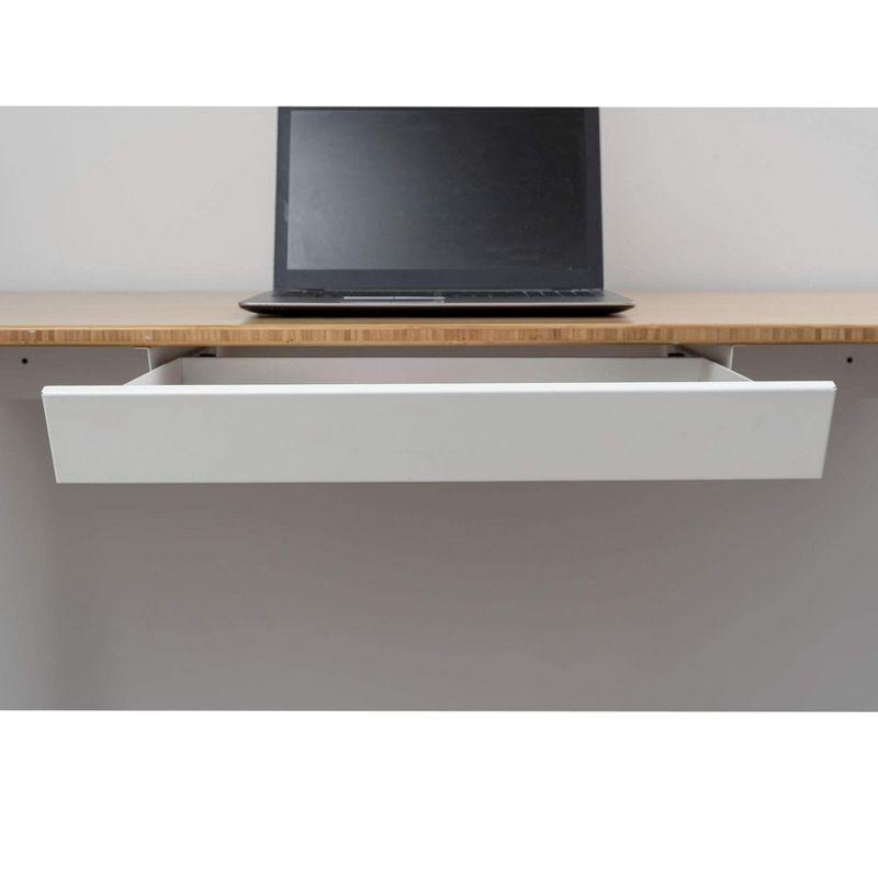 Stand Up Desk Store Add-On Office Sliding Under-Desk Drawer Storage Organizer for Standing Desks | Requires 14" of Front to Back Clearance Beneath