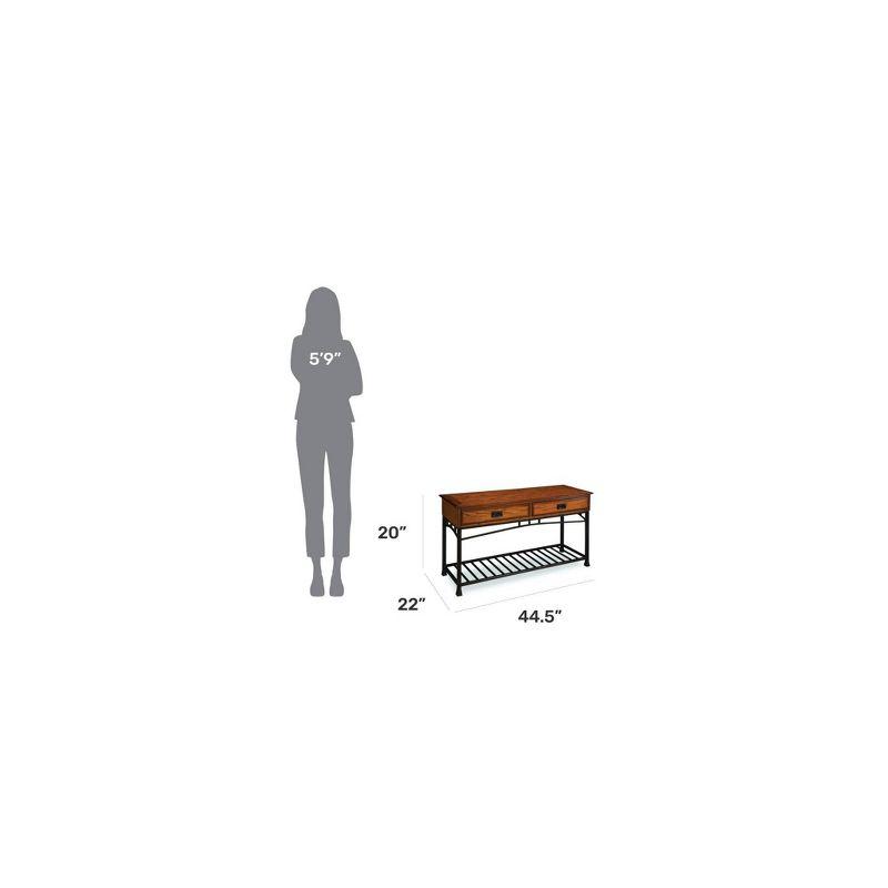 Modern Craftsman Console Table Brown - Homestyles