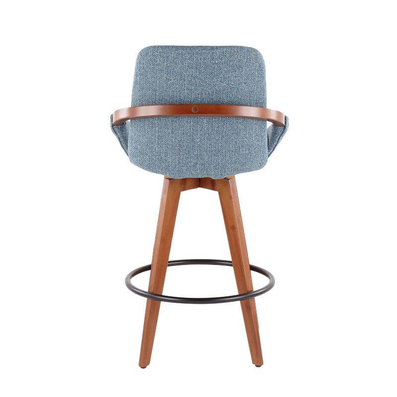 Cosmo Mid-Century Modern Modern Counter Height Barstool - LumiSource