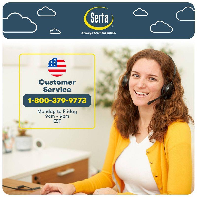 Serta Serta Garret Executive Office Chair, Ergonomic Lumbar Support, Semi-Plush Cushion, Body Pillows
