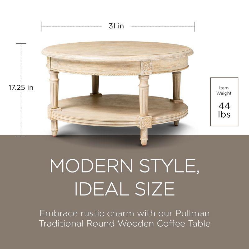 Maven Lane Maven Lane Pullman Round Wooden Coffee Table