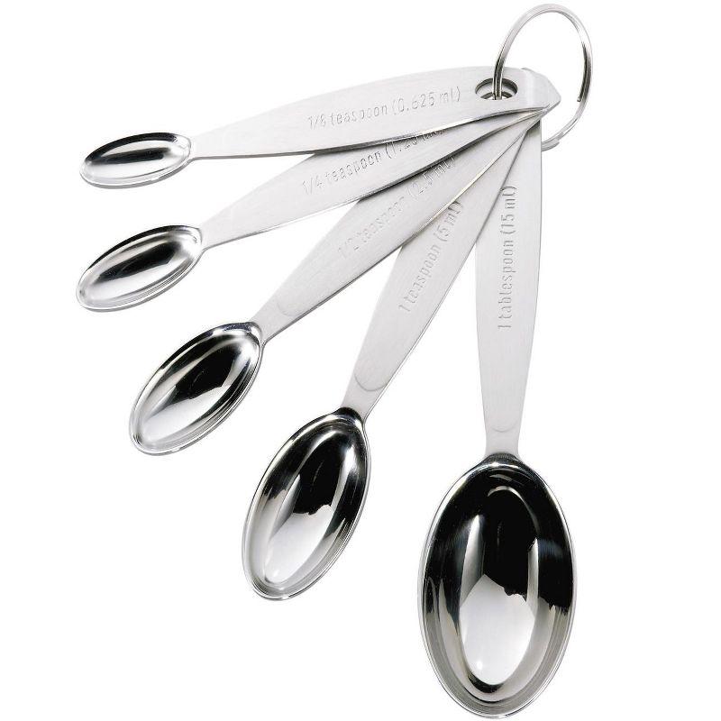 Cuisipro 5 -Piece Stainless Steel Measuring Spoon Set