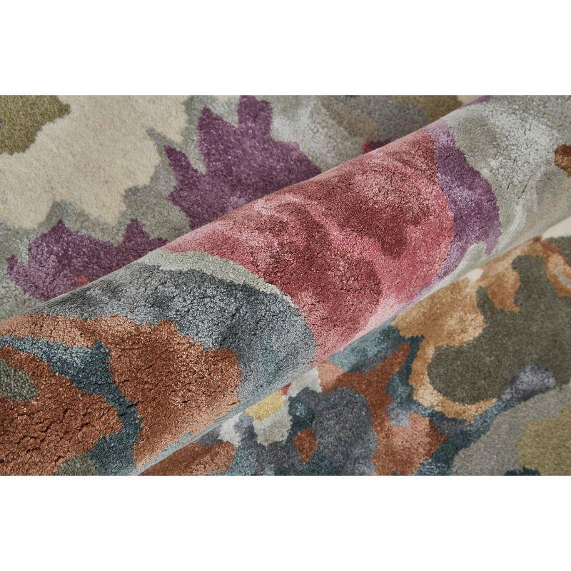 Dafney Transitional Floral & Botanical Purple/Pink/Green Area Rug