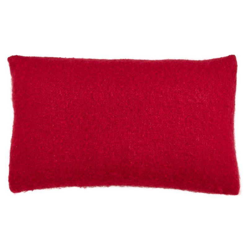 Chic Faux Mohair Square Throw Pillow - Cozy Comfort Design