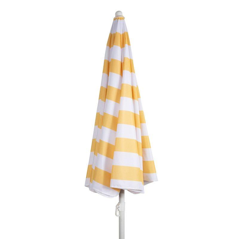 Oniva Portable Beach Stick Umbrella - Yellow Cabana Stripe