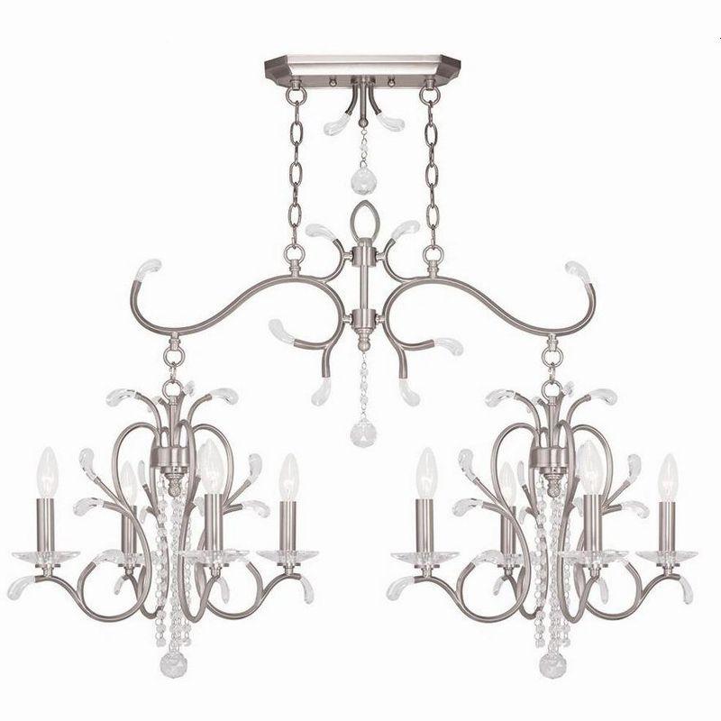House of Hampton® Everlea 8 - Light Dimmable Linear Chandelier