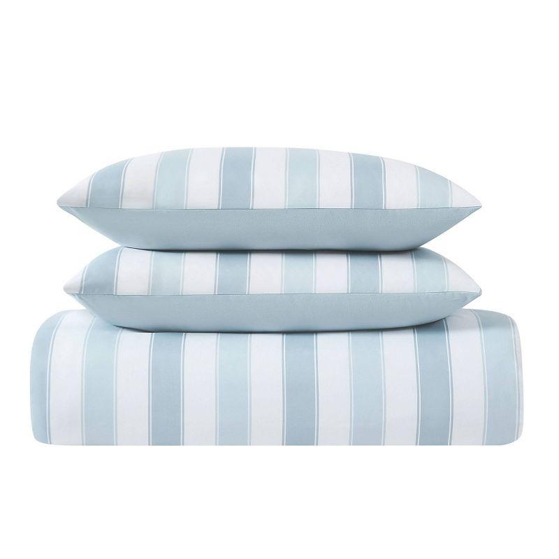 Aiden Polyester Standard Striped Duvet Cover Set