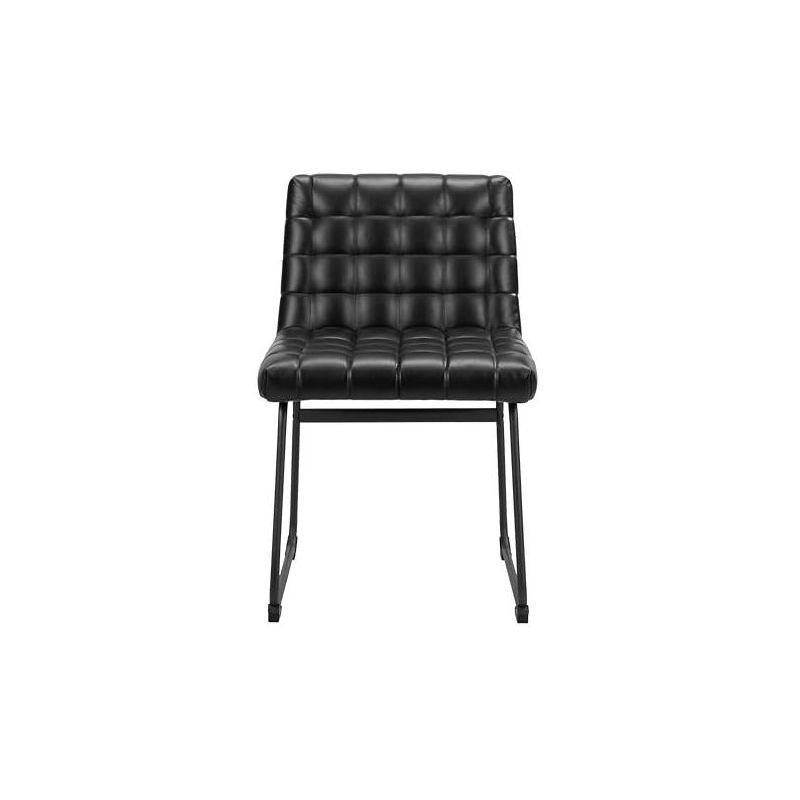 Pago Unfinished Tufted Polyurethane Solid Back Side Chair