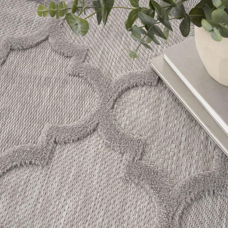 Nourison Easy Care 7' x 10' Silver Grey Indoor/Outdoor Rug