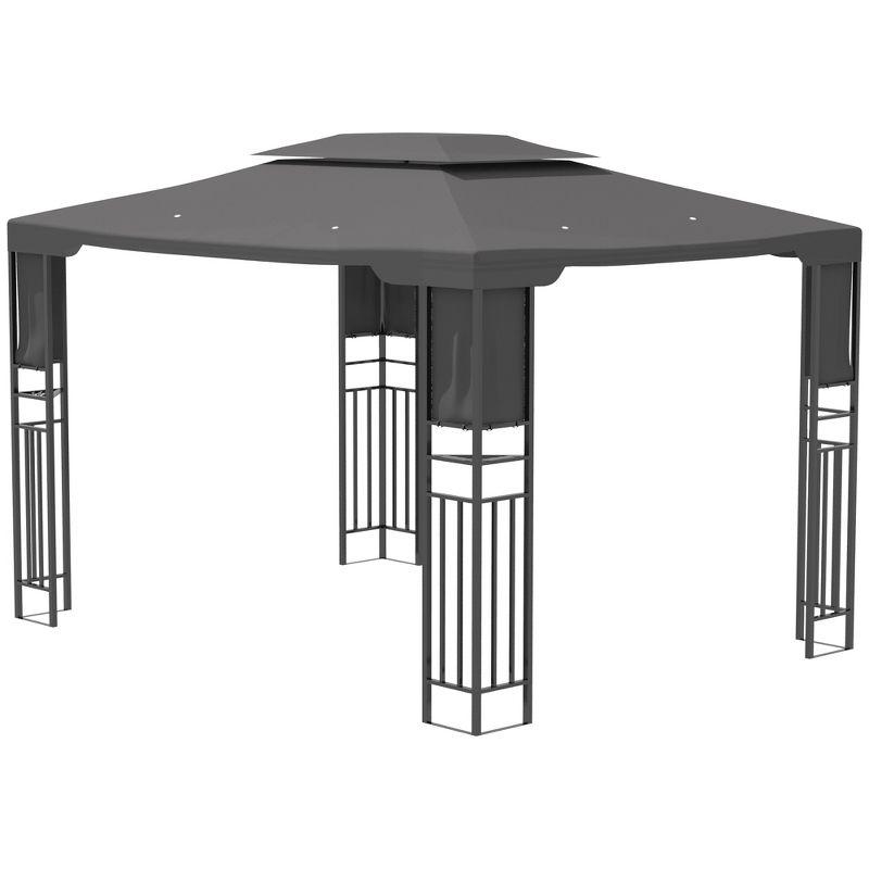 Outsunny 13 Ft. W x 10 Ft. D Steel Patio Gazebo