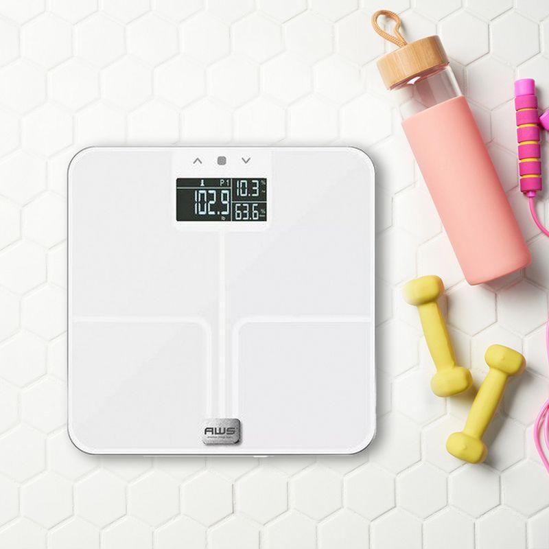 American Weigh Scales Digital Glass Bathroom Scale