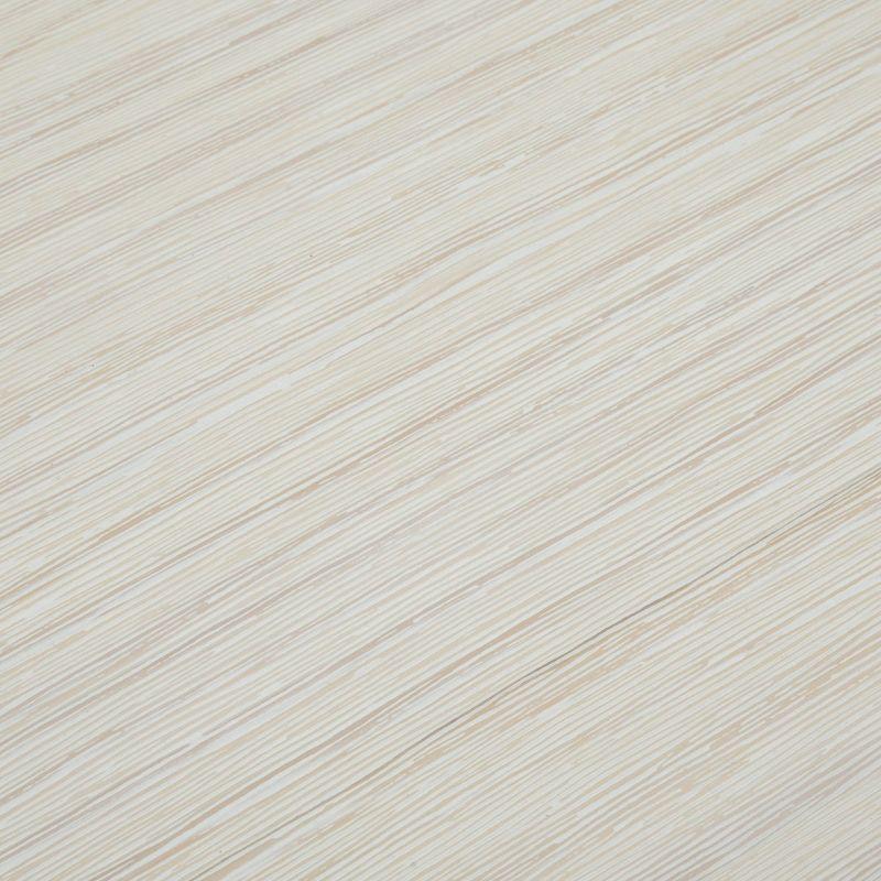 Plank+Beam 60" Modern Dining Table for 4, Solid Wood Rectangular Kitchen Table, White Wirebrush