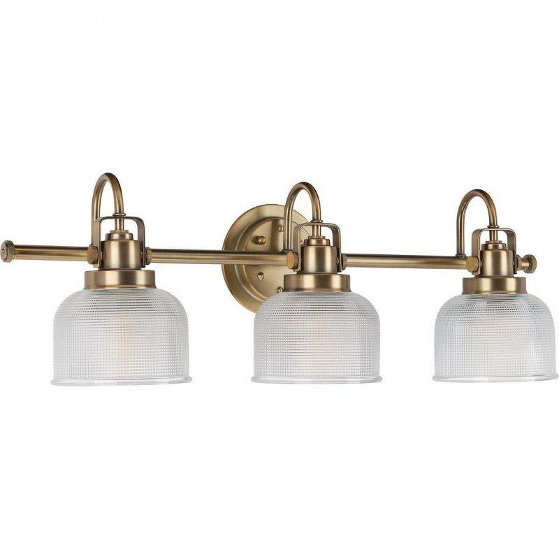 Rosser 3 Light Ribbed Dimmable Vanity Light