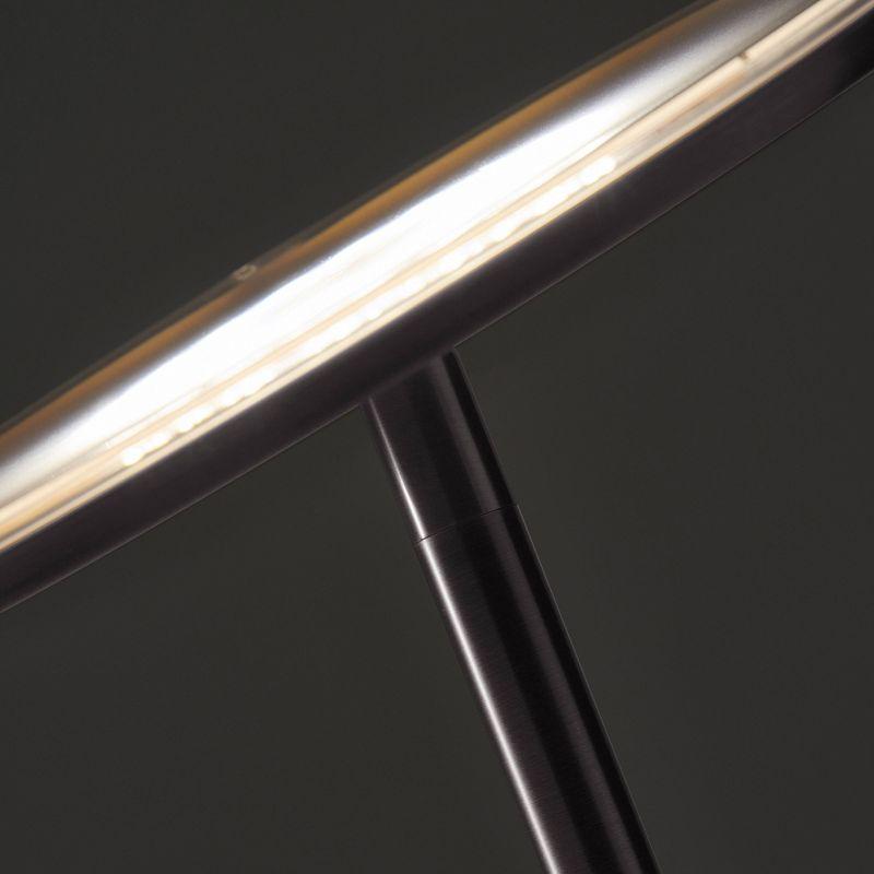 Brightech Sky Modern Dimmable Integrated LED Torchiere Floor Lamp Brushed Nickel: Touch Sensor, 3-Year Warranty, UL Listed
